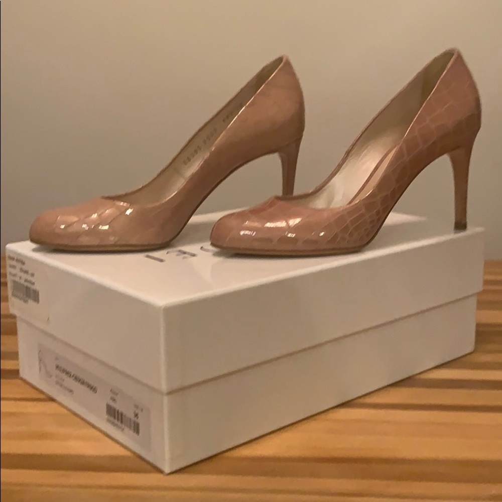 Casadei stiletto heel Croc Embossed 36 Peach Italy